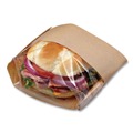 Food Trays, Containers, and Lids | Bagcraft 300094 9.5 in. x 2.75 in. 2.35 mil. Dubl View Sandwich Bags - Natural Brown (500/Carton) image number 1