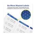 Office Jansan | Avery 05293 High-Visibility 1-2/3 in. Round Laser Print ID Labels with SureFeed Technology - White (24/Sheet, 25 Sheets/Pack) image number 6