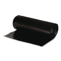 Office Jansan | Earthsense Commercial 1507102 56 Gallon 1.25 mil. 43 in. x 48 in. Linear Low Density Recycled Can Liners - Black (100/Carton) image number 2