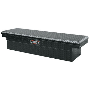 CROSSOVERS TRUCK BOXES | JOBOX PAC1587002 Aluminum Single Lid Compact Crossover Truck Box (Black)