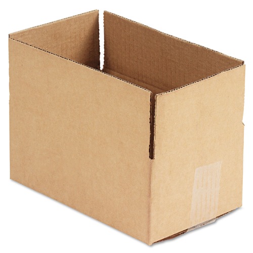  | Universal UFS1064 10 in. x 6 in. x 4 in. Fixed Depth Shipping Boxes - Brown Kraft (25/Bundle) image number 0