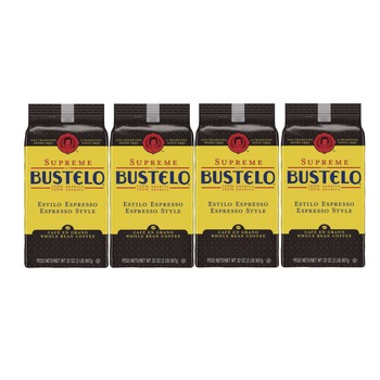 Folgers FOL21892 Cafe Bustelo 32 oz. Bag Whole Bean Coffee - Espresso (4/Carton)