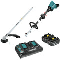 Multi Function Tools | Makita XUX01M5PT 18V X2 (36V) LXT Brushless Lithium-Ion Couple Shaft Power Head/String Trimmer Attachment Kit with 2 Batteries (5 Ah) image number 0