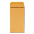 Office Jansan | Quality Park QUA50662 Trade Size 6 3.38 in. x 6 in. Square Flap Gummed Closure Coin and Small Part Envelopes - Brown Kraft (500/Box) image number 2