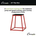 Toys | Champion Sports PXB24 21 in. x 21 in. Base 24 in. H Plyo Box - Red/Black image number 2