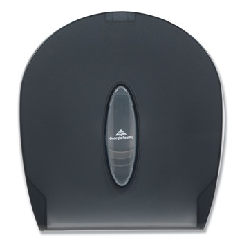 Georgia Pacific Professional 10.6 in. x 5.4 in. x 11.3 in. Jumbo Jr. Single Roll Bathroom Tissue Dispenser - Translucent Smoke