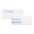 Office Jansan | Quality Park QUA24529 #9 Commercial Flap Redi-Seal Adhesive Closure 3.88 in. x 8.88 in. Double Window Redi-Seal Security-Tinted Envelope - White (500/Box) image number 1