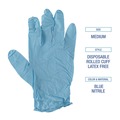 Disposable Gloves | Boardwalk 382MBXA 5 mil. Disposable Examination Nitrile Gloves - Medium Blue (100/Box) image number 5