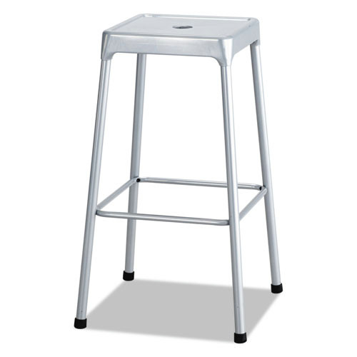 Office Chairs | Safco 6606SL 29 in. Bar-Height Backless Steel Stool, Supports Up to 250 lb - Silver image number 0
