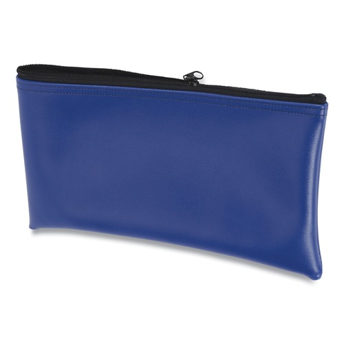 Bulk Savings Pricing 2 | CONTROLTEK 530979 6 in. x 11 in. x 1 in. Vinyl Fabric Deposit Bag - Blue image number 0