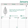 Calendars & Planners | Brownline C171103 12-Month (Jan to Dec): 2026 12 in. x 17 in. EcoLogix Artwork Monthly Wall Calendar - White/Green Sheets image number 2