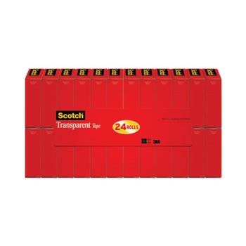 Scotch 0.75 in. x 83.33 ft. 1 in. Core Transparent Tape (24/Pack)