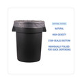 Trash Bags | Boardwalk Z6640VNK 33 in. x 40 in. 33 gal. 16 mic High Density Industrial Can Liners Flat Pack - Natural (200/Carton) image number 3