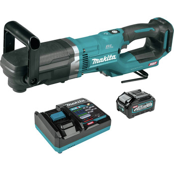 RIGHT ANGLE DRILLS | Makita GAD02M1 40V max XGT Brushless Lithium-Ion 7/16 in. Cordless Hex Right Angle Drill Kit (4 Ah)