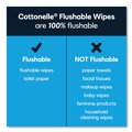 Cleaning & Disinfecting Wipes | Cottonelle 10358 5 in. x 7.25 in. Fresh Care Flushable Cleansing Cloths - White image number 6