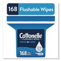 Cleaning & Disinfecting Wipes | Cottonelle 41777 5 in. x 7.25 in. 1-Ply Fresh Care Flushable Cleansing Cloths - White (8/Carton) image number 5