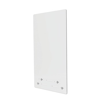 Deflecto 23.75 in. x 31.75 in. Acrylic Mounting Safety Barrier with Full Shield - Clear (2/Carton)