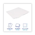 Cleaning & Janitorial Supplies | Boardwalk BWK-V030QPW 12 in. x 13 in. DRC Wipers - White (90 Bag, 12 Bags/Carton) image number 6