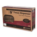Cleaning & Janitorial Supplies | San Jamar R4000TBK 9 in. Roll 19 in. x 5.25 in. x 12 in. Twin Jumbo Classic Tissue Dispenser - Transparent Black Pearl image number 4