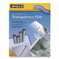 Office Jansan | Apollo VPP100CE-A 8.5 in. x 11 in. Plain Paper Transparency Film - Black on Clear (100/Box) image number 1