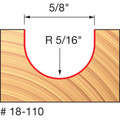 Bits and Bit Sets | Freud 18-110 5/8 in. Round Nose Router Bit image number 1