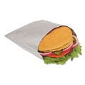 Bagcraft 300533 6 in. x 3/4 in. x 6-1/2 in. Foil Sandwich Bags - Silver (1000/Carton) image number 1