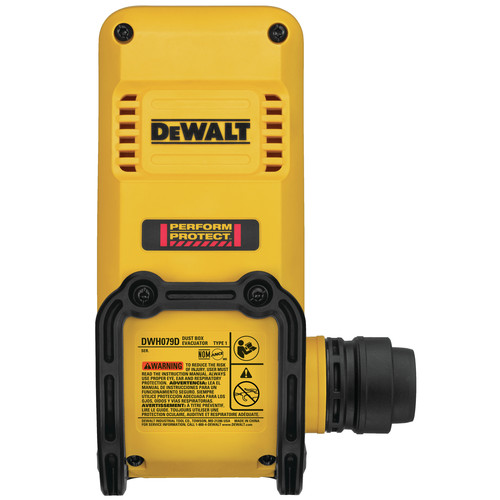 Concrete Dust Collection | Dewalt DWH079D SDS Rotary Hammer Dust Box Evacuator image number 0