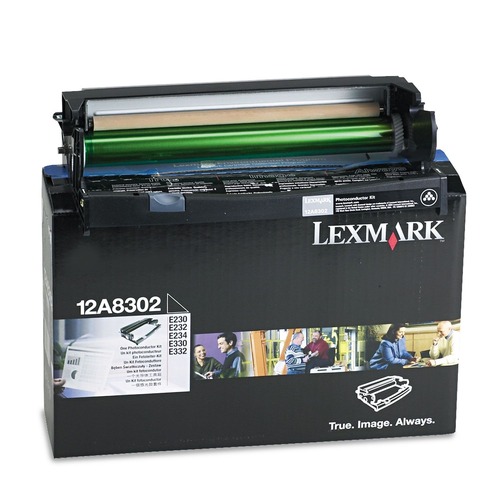 Lexmark 12A8302 E230/232/330/332 30000 Page Yield Photoconductor Kit - Black image number 0