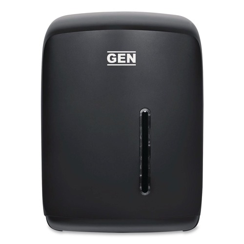 Paper Towels and Napkins | GEN T600BK 8.99 in. x 8.7 in. x 12.65 in. Centerpull Roll Towel Dispenser - Black image number 0