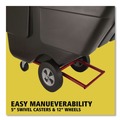 Trash Cans | Rubbermaid Commercial FG130400BLA 202 gal. 450 lbs. Capacity Plastic Rotomolded Tilt Truck - Black image number 9