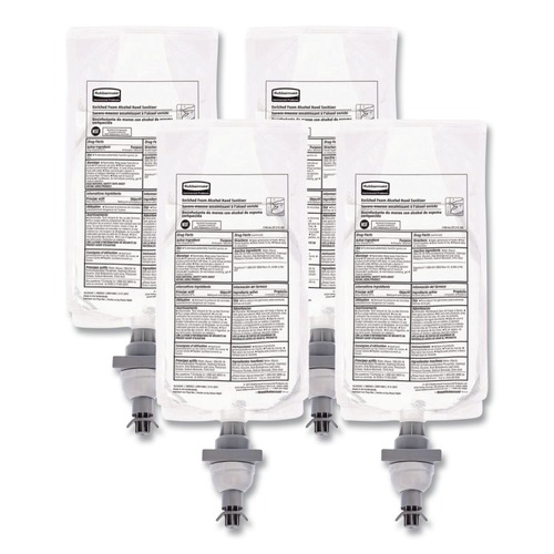 Office Jansan | Rubbermaid Commercial 2080802 1000 mL AutoFoam Refill Alcohol Hand Sanitizer - Clear/Unscented (4/Carton) image number 0