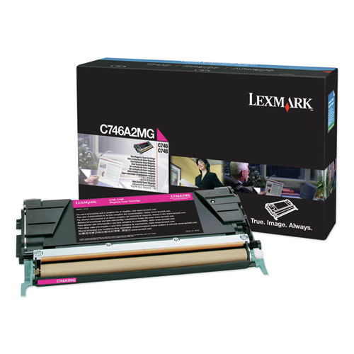 Lexmark C746A2MG C746/748 7000 Page Yield Toner Cartridge - Magenta image number 0