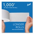 Cleaning & Janitorial Supplies | Scott 67805 Essential 100% Recycled Fiber 2-Ply 1000 ft. Bathroom Tissues - White (12 Rolls/Carton) image number 5