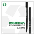 Pens | uni-ball 60041 ONYX Extra-Fine 0.5 mm Roller Ball Pen - Black/Blue Barrel (1-Dozen) image number 2