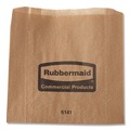 Cleaning & Janitorial Supplies | Rubbermaid Commercial FG6141000000 2.75 in. x 8.5 in. Waxed Napkin Receptacle Liners - Brown (250/Carton) image number 2