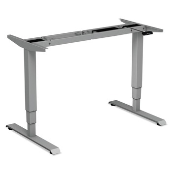 Alera AdaptivErgo 48.06 in. x 24.35 in. x 25 in. to 50.7 in. Sit-Stand 3-Stage Electric Height-Adjustable Table Base - Gray