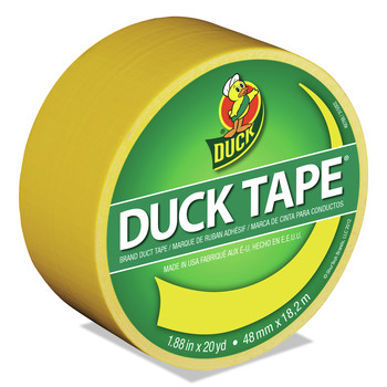 Duck 1.88 in. x 20 yards 3 in. Core Colored Duct Tape - Yellow (1-Roll)