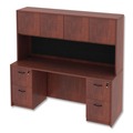  | Alera ALEVA287215MC Valencia Series 70.63 in. x 15 in. x 35.38 in. Hutch with Doors - Medium Cherry image number 5