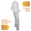 Bib Overalls | Ansell KCC 46006 A30 Breathable Splash and Particle Protection Coveralls - Triple Extra Large, White (21/Carton) image number 2