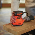 Random Orbital Sanders | Black & Decker BDERO100 120V 2 Amp Brushed 5 in. Corded Random Orbit Sander image number 10