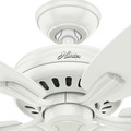 Ceiling Fans | Hunter 53316 52 in. Newsome Fresh White Ceiling Fan with Light image number 9