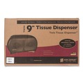 Cleaning & Janitorial Supplies | San Jamar R4000TBK 9 in. Roll 19 in. x 5.25 in. x 12 in. Twin Jumbo Classic Tissue Dispenser - Transparent Black Pearl image number 3