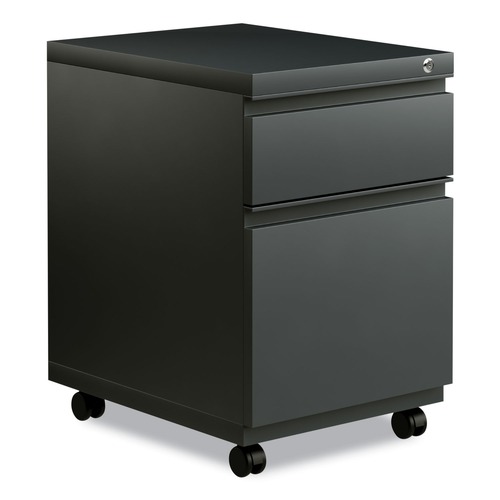 Office Filing Cabinets & Shelves | Alera ALEPBBFCH 14.96 in. x 19.29 in. x 21.65 in. 2-Drawers: Box/File Legal/Letter Left or Right File Pedestal with Full-Length Pull - Charcoal image number 0