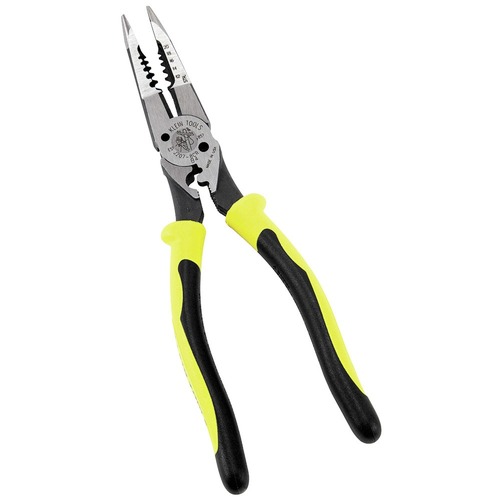 Crimpers | Klein Tools J207-8CR 8.5 in. All-Purpose Needle Nose Pliers with Crimper image number 0