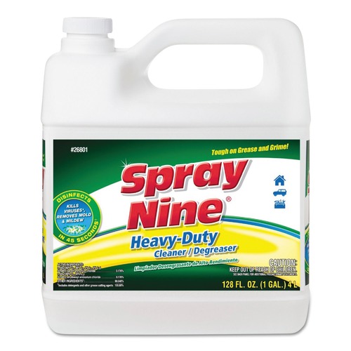 Cleaning & Janitorial Supplies | Spray Nine 26801 1 Gallon Bottle Citrus Scent Heavy Duty Cleaner Degreaser Disinfectant image number 0
