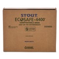 Mothers Day Sale! Save an Extra 10% off your order | Stout by Envision E4248E85 EcoSafe-6400 42 in. x 48 in. 0.85 mil. 48 Gallon Compostable Bags - Green (40/Box) image number 2