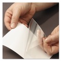 Office Jansan | Smead 68153 5.31 in. x 33.63 in. Self-Adhesive Top Load Poly Pockets - Clear (100/Box) image number 3