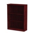  | Alera ALEVA634432MY 31.75 in. x 14 in. x 39.38 in. Valencia Series 3-Shelf Bookcase - Mahogany image number 1