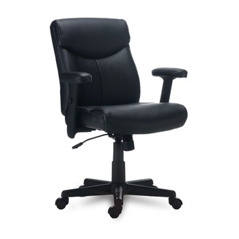 Alera Harthope Leather Task Chair Supports Up to 275 lbs. - Black