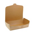 Food Service | Pactiv Corp. NOB04SKEC EarthChoice OneBox 9 x 4.85 x 2.7 77 oz Paper Box - Kraft (162/Carton) image number 1